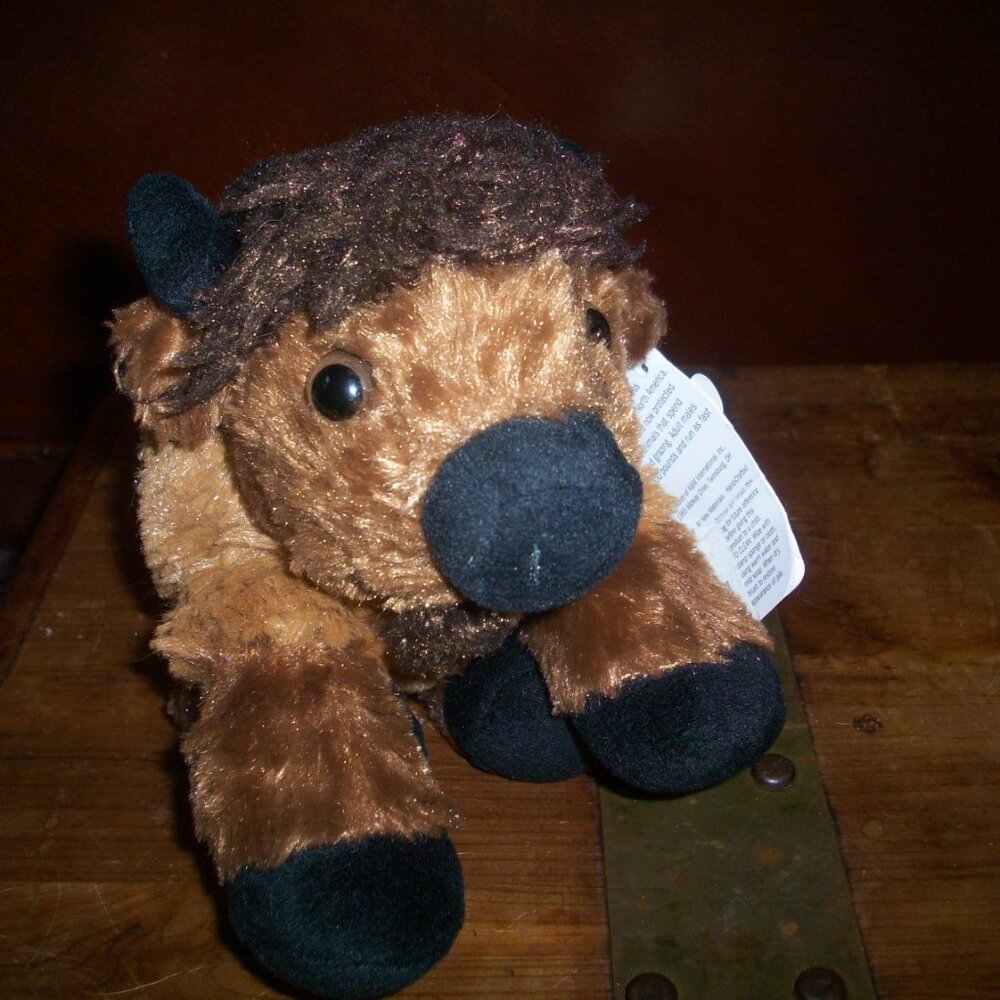 Wild Republic Mini Bison Plush Hug 'Ems 8" Stuffed Animal Toy Buffalo Cow Soft